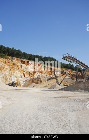 Steinbruch in Dordogne, Frankreich Stockfoto