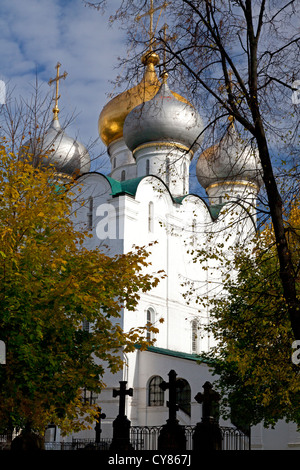 Kathedrale unserer Dame von Smolensk im Nowodewitschi-Kloster, Moskau Stockfoto