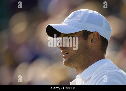 Freitag, 22. Juni 2012, Devonshire Park, Eastbourne, East Sussex. AEGON International 2012. Andy Roddick der USA. Stockfoto