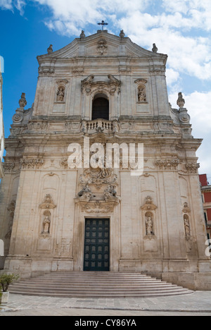 Martina Franca, Apulien, Italien, Kirche San Martino auf der Piazza plebiscito Stockfoto