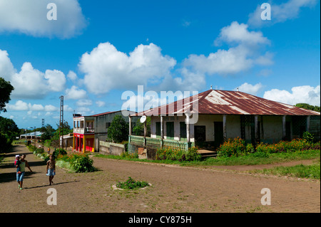 Die Avenue Joffre, Hauptstraße in Joffreville, Madagaskar Stockfoto