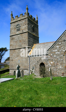 Pfarrkirche Zennor Cornwall England UK Stockfoto