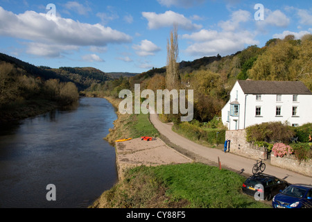 Brockweir ist ein kleines Dorf im Wye Valley Forest of Dean Monmouthshire England Stockfoto