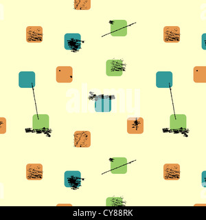 Grunge nahtlose strukturierte Tapeten. EPS10 Vector Illistration, Swatch enthalten. Grunge-Effekt kann leicht gereinigt werden. Stockfoto