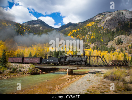 Durango-Silverton Narrow Gauge Railroad Stockfoto