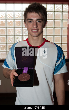 Max Whitlock 2 x Bronzemedaille posiert für ein Foto Stockfoto