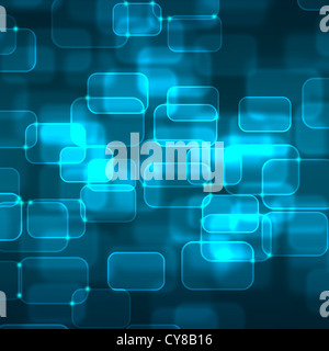 Abstrakte Technik Hintergrund. Nützlich als High-Tech-Hintergrund in blau. Stockfoto