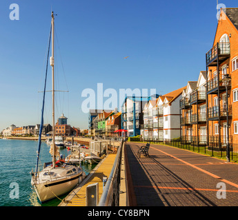 Der Urlaub am Meer Resort Stadt von Littlehampton auf der Küste von West Sussex Stockfoto