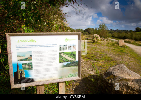 Carnon Valley und Bissoe Tal; Cornwall; UK Stockfoto