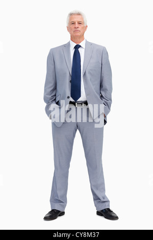 Porträt eines grauen Haaren Geschäftsmann Stockfoto