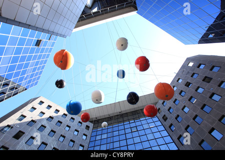 Malerische Architektur des Business-Centers Arenas in Nizza Stadt Stockfoto