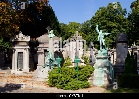 Pere Lachaise Friedhof Stockfoto