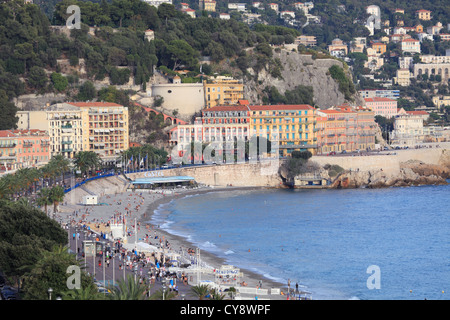 Die Promenade des Anglais in Nizza Stockfoto