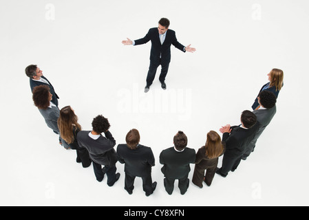 CEO Treffen mit Team von Business associates Stockfoto