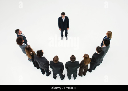 CEO Treffen mit Team von Business associates Stockfoto