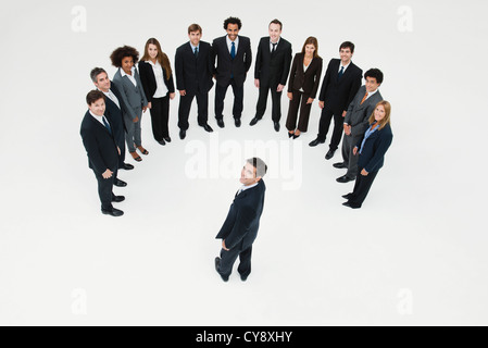 CEO Treffen mit Team von Business associates Stockfoto