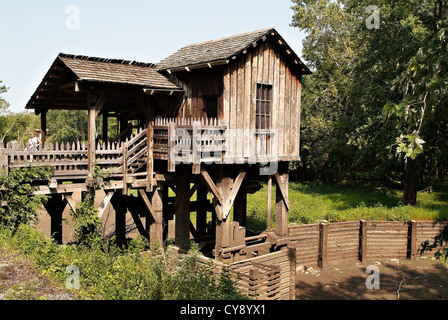 NEUE SALEM STATE HISTORIC SITE 25 Meilen von Springfield il, Abraham Lincoln war 6 Jahre seines Lebens in New Salem. Stockfoto