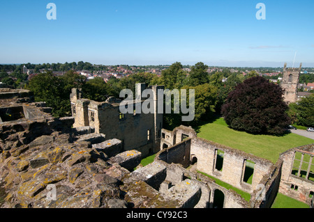 Die Aussicht von Ashby De La Zouch Castle, Leicestershire, England UK Stockfoto