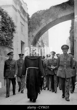 Alliierten Führer IN JERUSALEM auf Rückweg von Teheran-Konferenz 1943. Siehe Beschreibung unten für Namen. Foto Lewis Gale Stockfoto