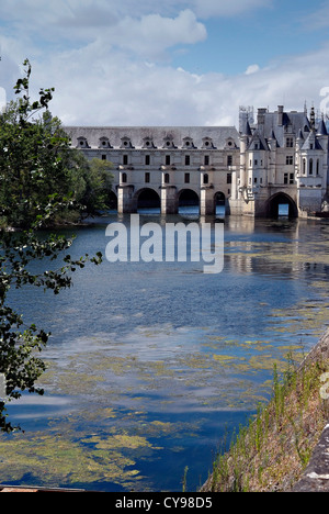 Frankreich Château de Chenonceau ist ein Herrenhaus in der Nähe des kleinen Dorfes Chenonceaux, Loire-Tal. Stockfoto