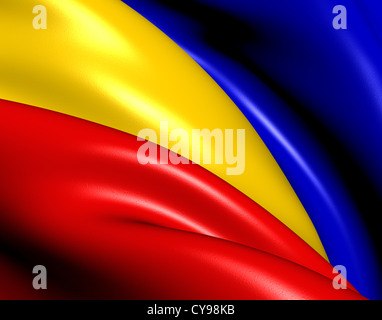 Valkenburg Aan De Geul Flagge, Niederlande. Hautnah. Stockfoto