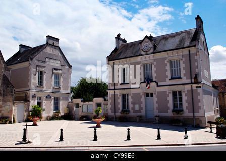 Chenonceaux ist ein kleines Dorf in Zentralfrankreich, gelegen im Département Indre-et-Loire.  Die Mairie, Rathaus. Stockfoto