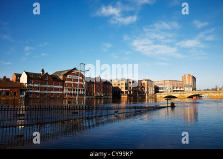 Fluss Ouse. York, Yorkshire, England, UK. 2011 Stockfoto