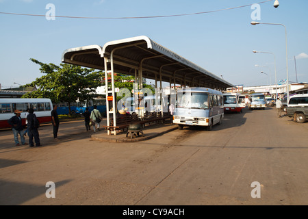 Landschaft am zentralen Busterminal in Vientiane, Laos Stockfoto