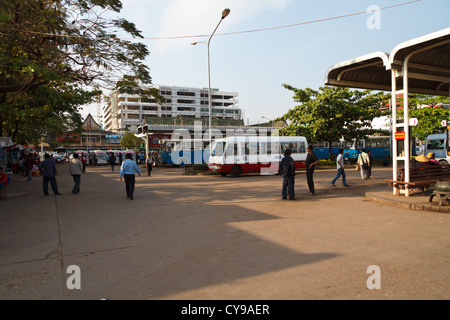 Landschaft am zentralen Busterminal in Vientiane, Laos Stockfoto