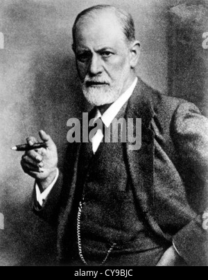 Sigmund Freud (1856-1939), österreichischer Psychiater, Begründer der Psychoanalyse, ca. 1921 Stockfoto