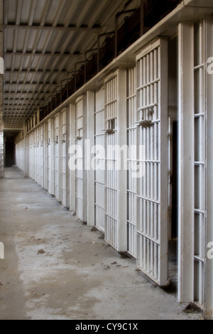 Zellenblock an der ehemaligen Washington DC-Abteilung von Korrekturen Lorton Max. Sicherheit Gefängnis Anlage befindet sich in Lorton VA Stockfoto