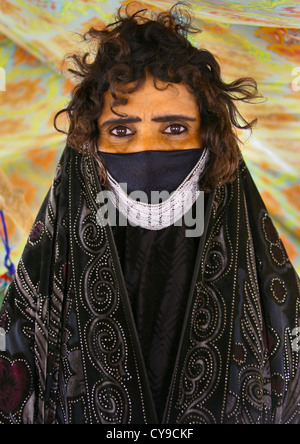 Stamm der Arbeitslose Frau in der Nähe von Massawa, Eritrea Stockfoto