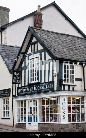 Wales, Hay-on-Wye, Buchhandlung Stockfoto