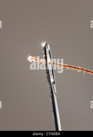 Nadel und Faden Stockfoto