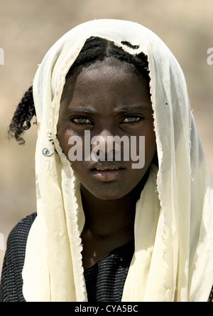 Afar Stamm Frau In Dissei Insel Dahlak Archipel, Eritrea Stockfoto