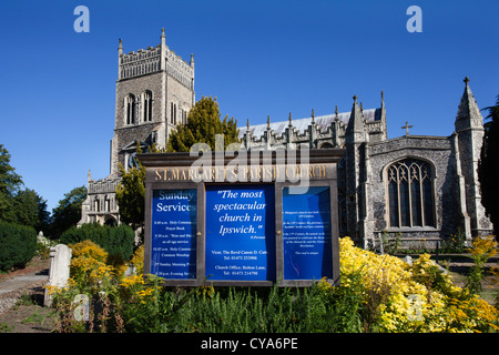 Pfarrkirche St. Margarets Ipswich Suffolk England Stockfoto