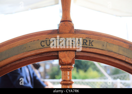 Auf dem Deck des wiedereröffneten (2012) Cutty Sark Tee-Clipper ship in Greenwich, SE London, England, UK Stockfoto