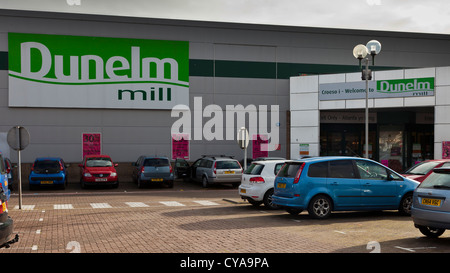 Dunelm Mill Einzelhandel Shop Einzelhandel speichern auf Retail Park Estate am Newport Road, Cardiff, Wales, Vereinigtes Königreich. Stockfoto