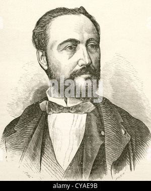 Francisco Asenjo Barbieri, 1823 – 1894. Der beliebte spanische Oper bilden, Zarzuela Komponisten. Stockfoto