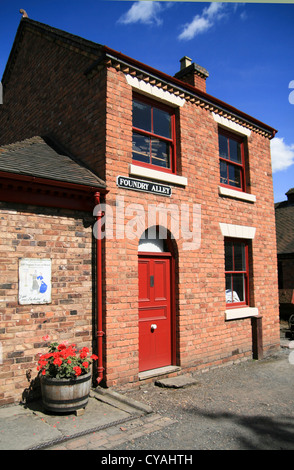 Gießerei Gasse Blists Hill viktorianischen Stadt Ironbridge Shropshire England UK Stockfoto