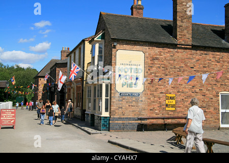 High Street Blists Hill viktorianischen Stadt Ironbridge Shropshire England UK Stockfoto