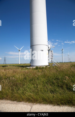 Onshore-Windpark in Rye, East Sussex Stockfoto