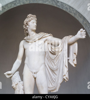 APOLLO BELVEDERE, MUSEUM PIO-CLEMENTINO, VATIKAN, ROM Stockfoto