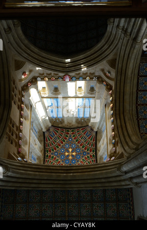 Die bemalte Decke im Millennium Tower am St Edmundsbury Cathedral Stockfoto