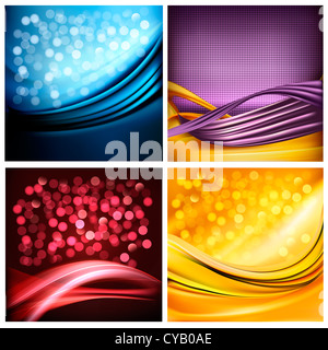Satz von Business elegant bunt abstrakt. Stockfoto