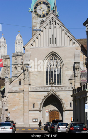 Europa, Schweiz, Zürich, Altstadt, Augustiner-Kirche Stockfoto