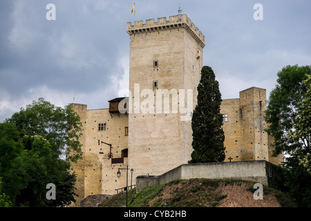 Burg Mauvezin, Hautes-Pyrénées, Frankreich Stockfoto