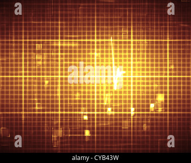 Orange-EKG Herzschlag Stockfoto