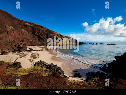 Ovahe Strand, Osterinsel, Chile Stockfoto