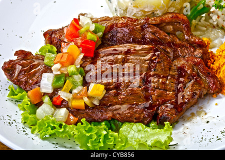 Roastbeef Grillen Stockfoto